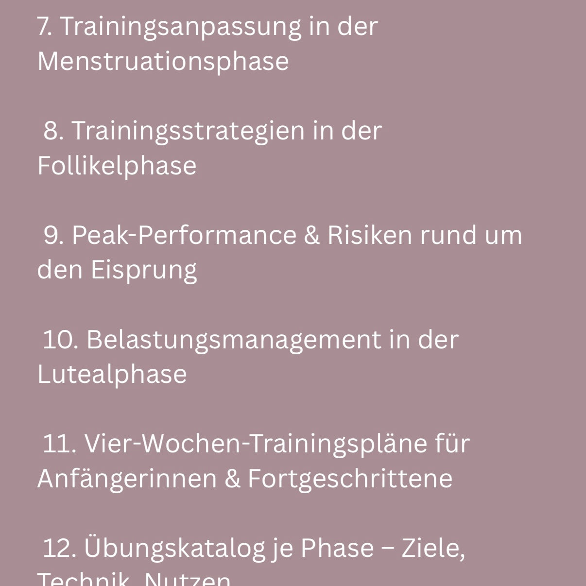 Zyklusoptimiertes Training- Trainiere im Einklang mit deinem Zyklus