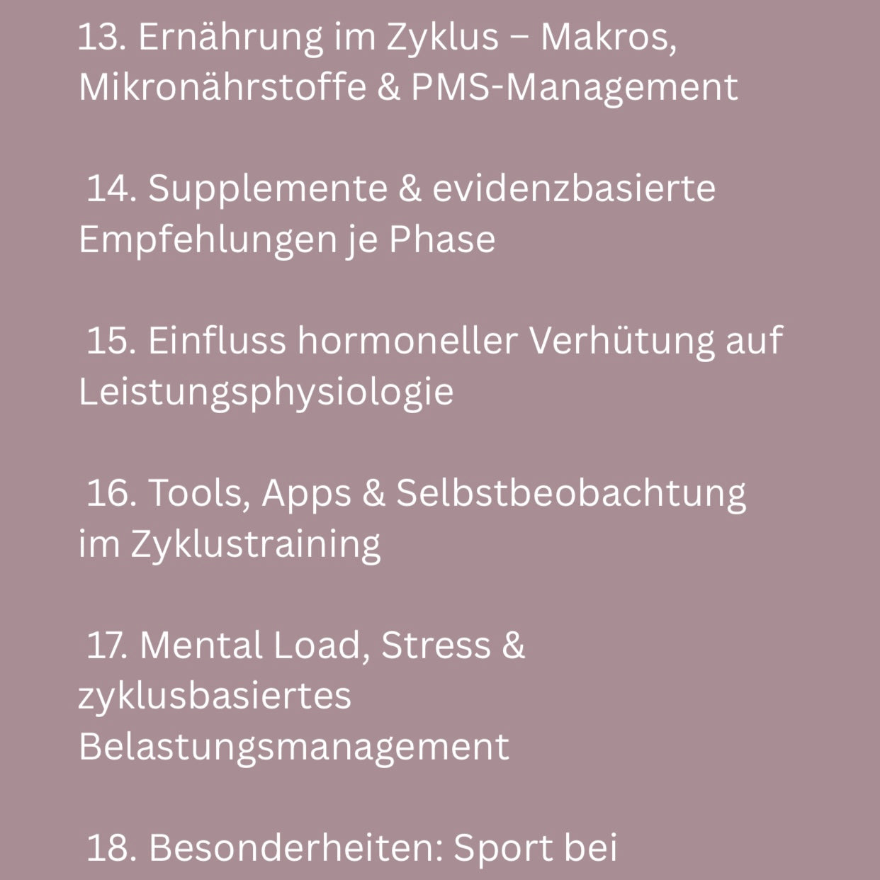 Zyklusoptimiertes Training- Trainiere im Einklang mit deinem Zyklus